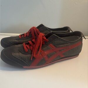 Onitsuka Tiger by Asics Men's Black and Red Sneakers